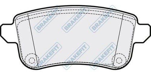 Apec rear brake pad set - set, for