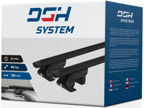 Roof rack bars rails - rails, for